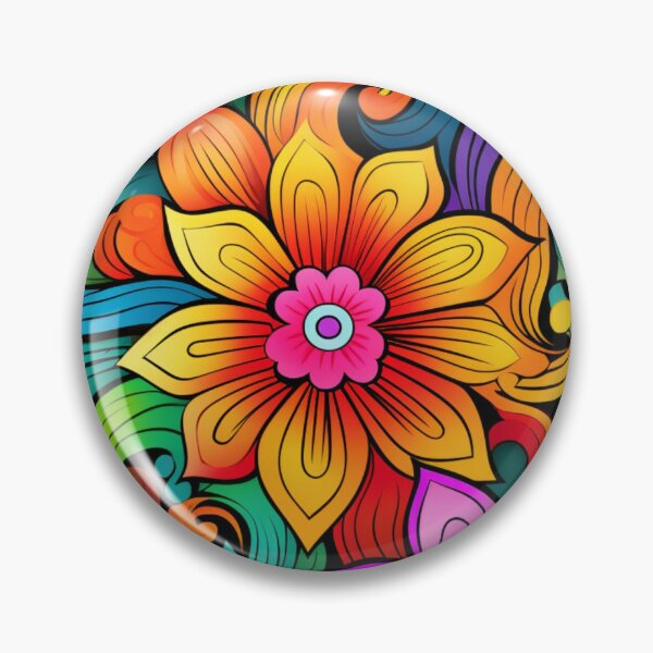 Item preview, Wonderful Vibrant Flowers Pattern #14 designed and sold by GrinGalore.