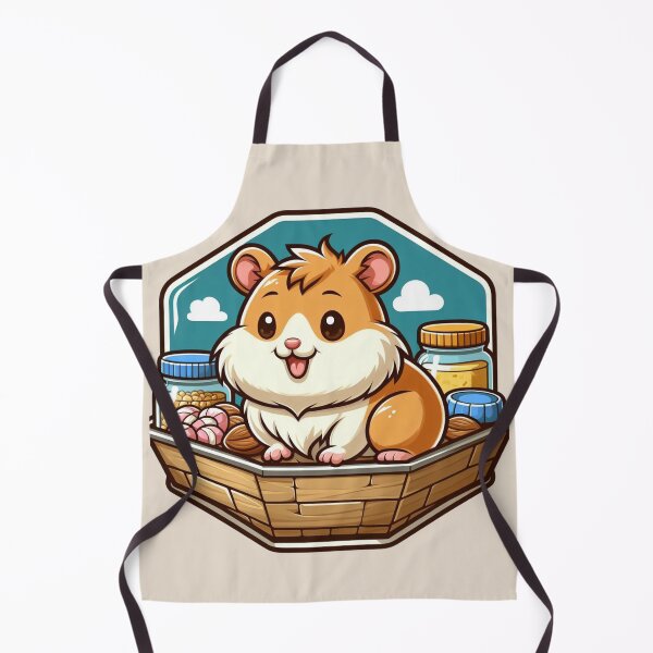 Item preview, Happy Hamster Cottagecore Cartoon Illustration Drawing designed and sold by CoffeeIsATrip.