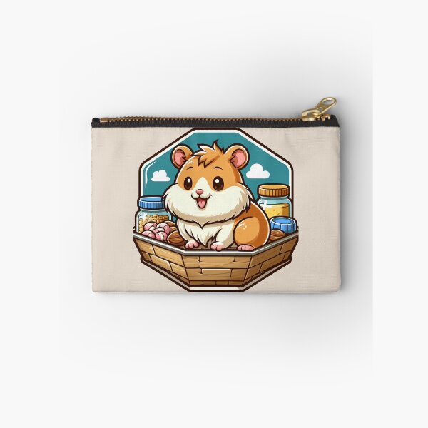 Item preview, Happy Hamster Cottagecore Cartoon Illustration Drawing designed and sold by CoffeeIsATrip.