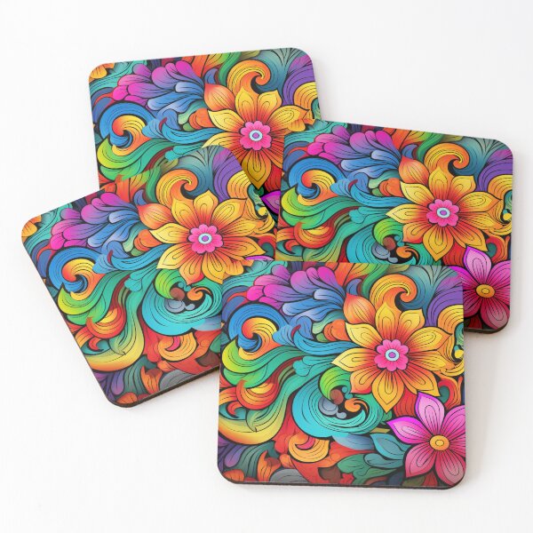 Item preview, Wonderful Vibrant Flowers Pattern #14 designed and sold by GrinGalore.