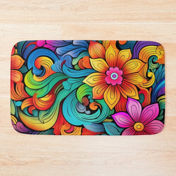 Item preview, Wonderful Vibrant Flowers Pattern #14 designed and sold by GrinGalore.