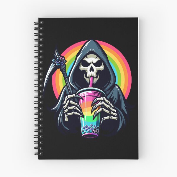 Item preview, Reaper Drinking Bubble Tea - Rainbow Bubble Tea designed and sold by Kawaii-n-Spice.