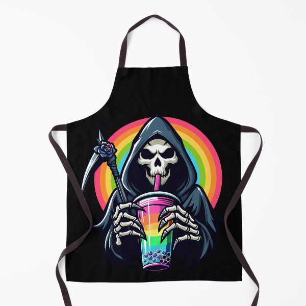 Item preview, Reaper Drinking Bubble Tea - Rainbow Bubble Tea designed and sold by Kawaii-n-Spice.