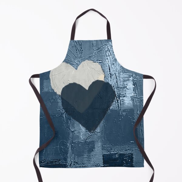 Item preview, Hearts on blue background, portrait designed and sold by a3-studio.