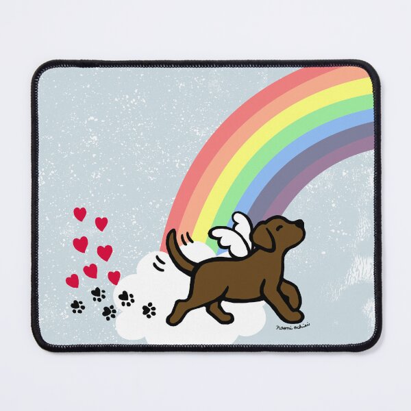 Item preview, Chocolate Labrador Angel Trotting designed and sold by HappyLabradors.