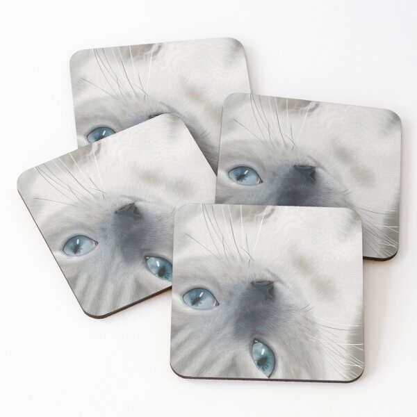 Item preview, Chyna - Ragdoll Cat Blue Point (square), Airbrushed Drawing  designed and sold by written4r7.