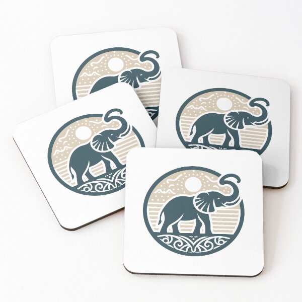 Item preview, Roaring Jungle Giants Elephants designed and sold by vectorillus.