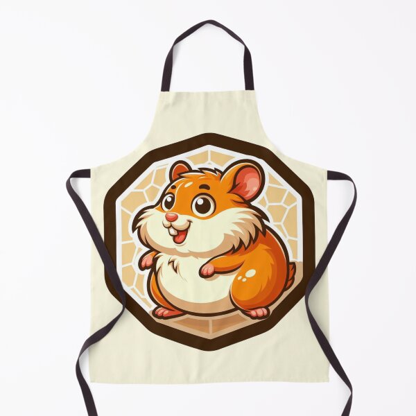 Item preview, Chonky Thicc Happy Hamster Cartoon Illustration Drawing designed and sold by CoffeeIsATrip.