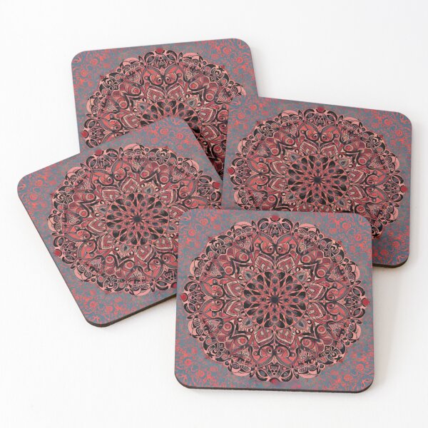 Item preview, An energetic circle shape in a bold red and purple designed and sold by spoo-art.