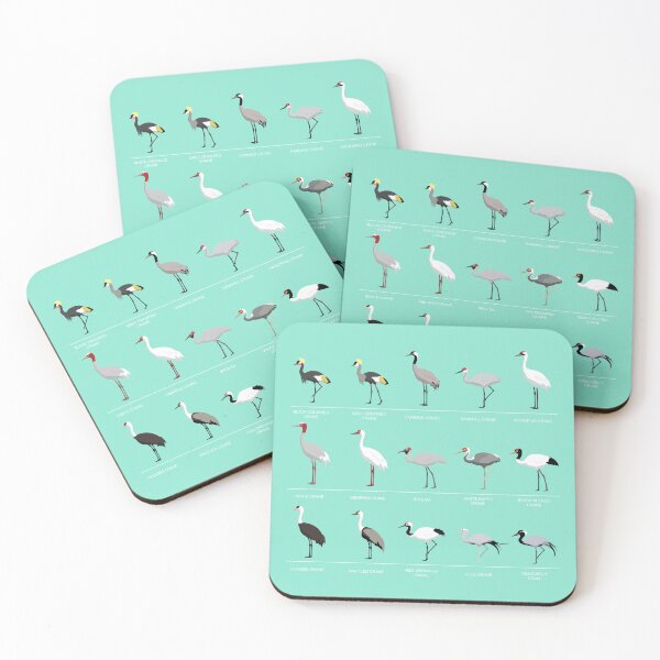 Item preview, Crane Bird Species Comparison Set designed and sold by SUPERHERON.