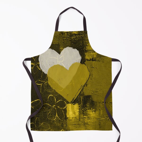 Item preview, Hearts on gold background, portrait designed and sold by a3-studio.