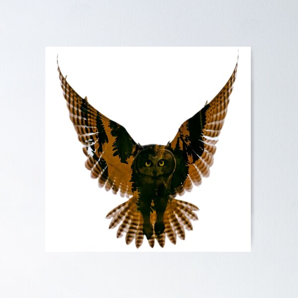 Item preview, Wild Flying Owl designed and sold by PlanetMarker.