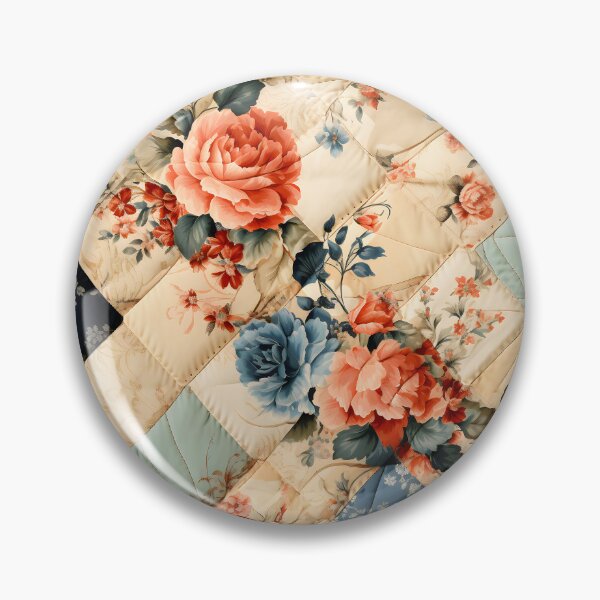 Item preview, Retro 30s Floral Patchwork Quilt Pattern designed and sold by SecretDicer.