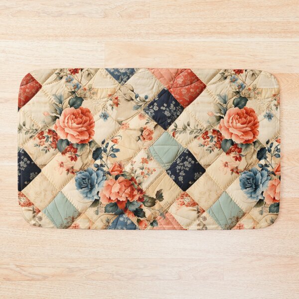 Item preview, Retro 30s Floral Patchwork Quilt Pattern designed and sold by SecretDicer.