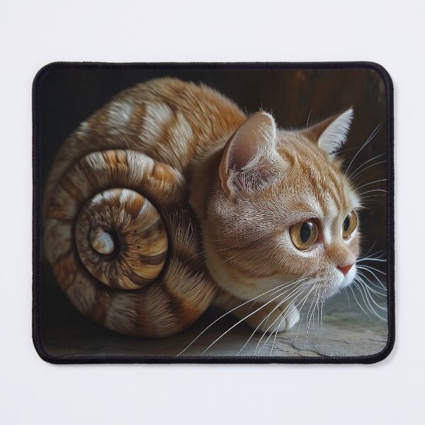 Item preview, Escargot Cat designed and sold by Catloaf Art.