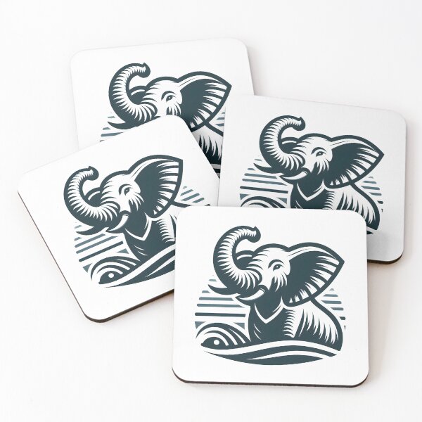 Item preview, Roaring Jungle Giants Elephants designed and sold by vectorillus.