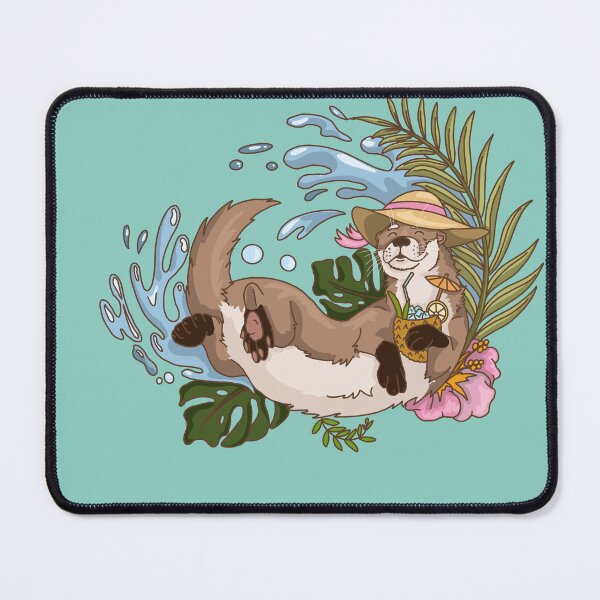 Item preview, Tropical otter enjoying summer designed and sold by christmas-lady.