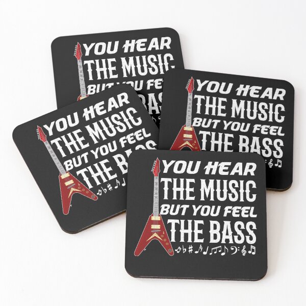 Item preview, You Hear The Music But You feel the bass Bassist Gift Bass Player designed and sold by Luna1Shop.
