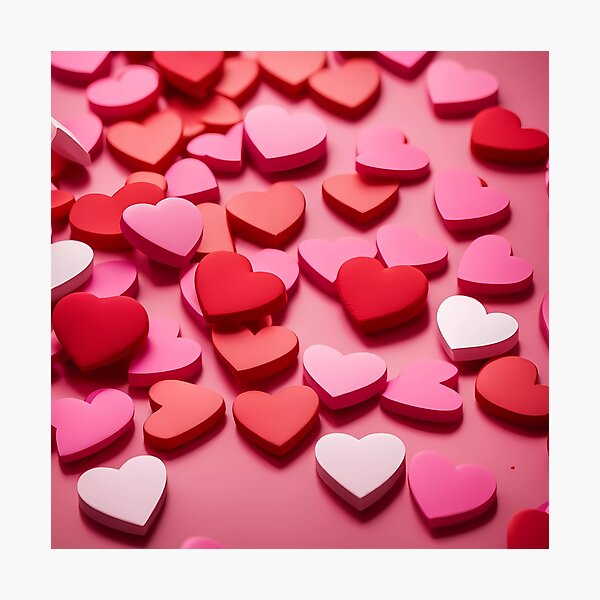 Item preview, celebrating Valentines day, randome floating love hearts designed and sold by Colin Bentham.