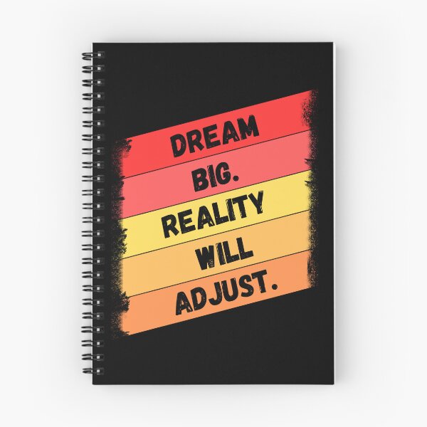 Item preview, Dream Big. Reality Will Adjust Orange Gifts designed and sold by QuirkCo.