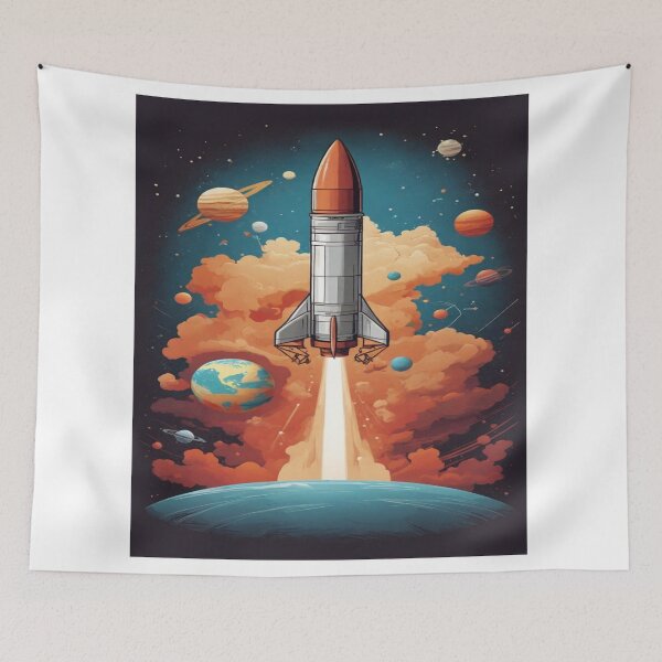 Item preview, Gravity-Inspired Rocket Launch T-shirt Design designed and sold by SSulatul101.