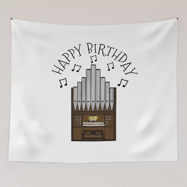 Item preview, Organ Happy Birthday Church Organist Musician designed and sold by doodlerob.