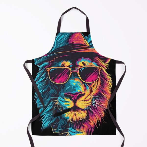 Item preview, Colourful Gangster lion design designed and sold by AeroAesthetics.