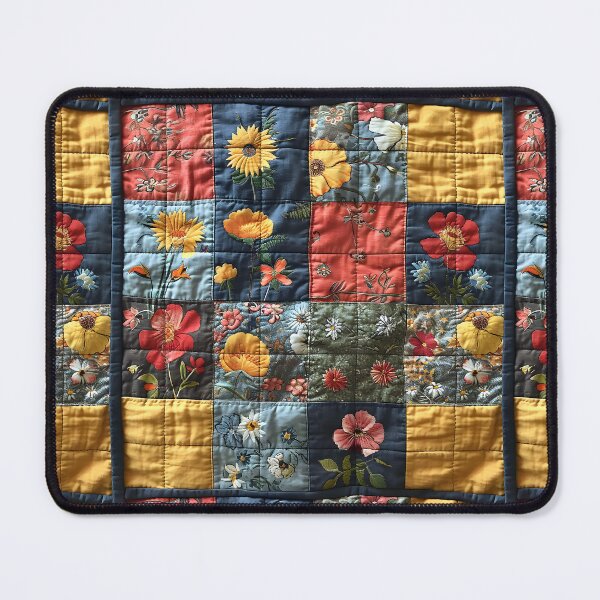 Item preview, Vintage Patchwork Floral Sunflower Pattern designed and sold by SecretDicer.