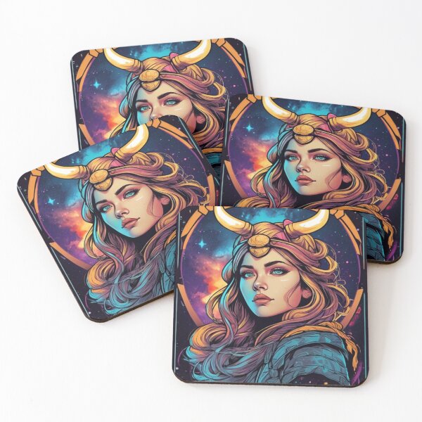 Item preview, Galaxy Girl Viking designed and sold by TondoMeander.