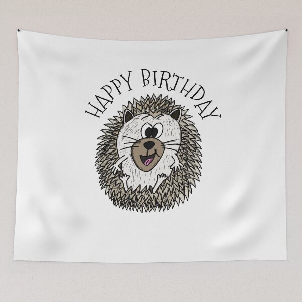 Artikelvorschau, Igel, alles Gute zum Geburtstag! Wildtier- und Naturliebhaber entworfen und verkauft von doodlerob.
