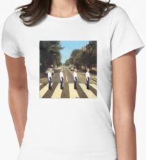 Walmart Yodeling Abbey Road Women's Fitted T-Shirt