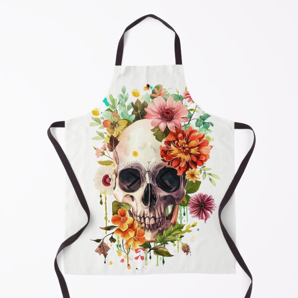 Item preview, Flower Skull Artwork designed and sold by KatanaCreative.