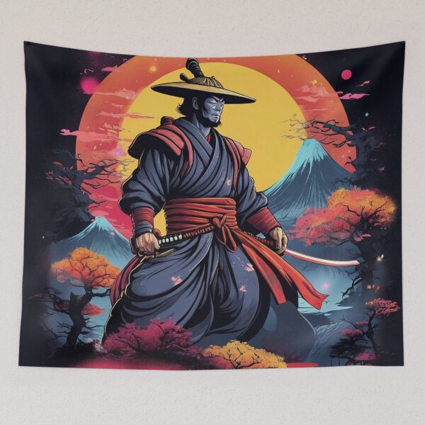 Item preview, Galaxy Mountains Samurai designed and sold by TondoMeander.