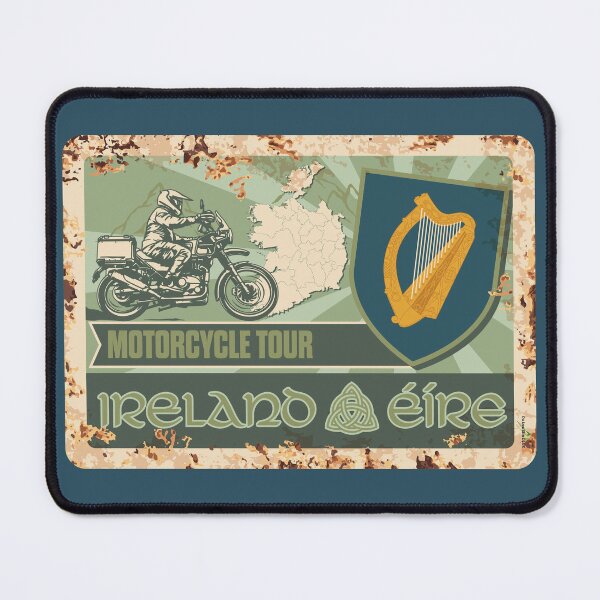 Item preview, Ireland Motorcycle Tour Irish Motorcycle Sticker T-Shirt 01 designed and sold by OuterShellUK.