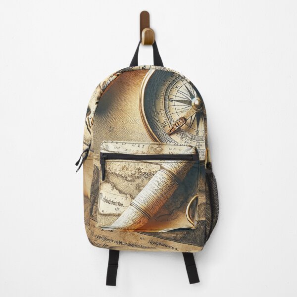 Item preview, Vintage navigation ensemble – historical compass and world map designed and sold by pod24.