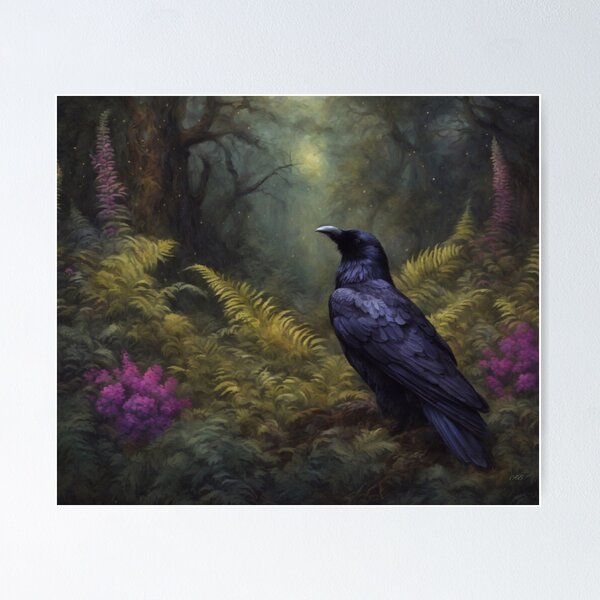 Item preview, Raven in the Woods designed and sold by AugustBrennan.