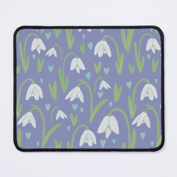 Item preview, Snowdrop pattern with hearts designed and sold by abi bryan design.