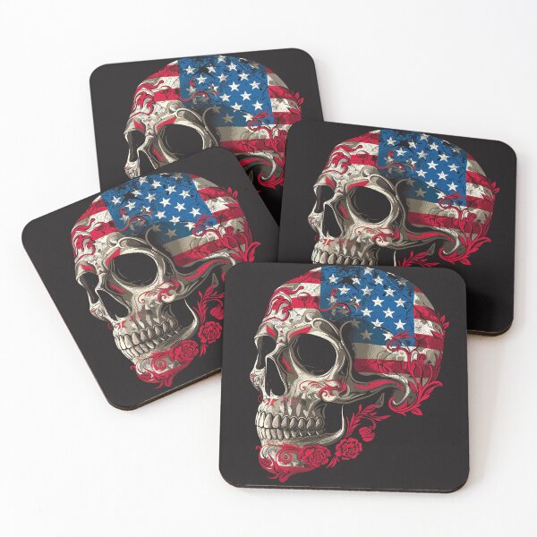 Item preview, Flag Skull Artwork designed and sold by KatanaCreative.