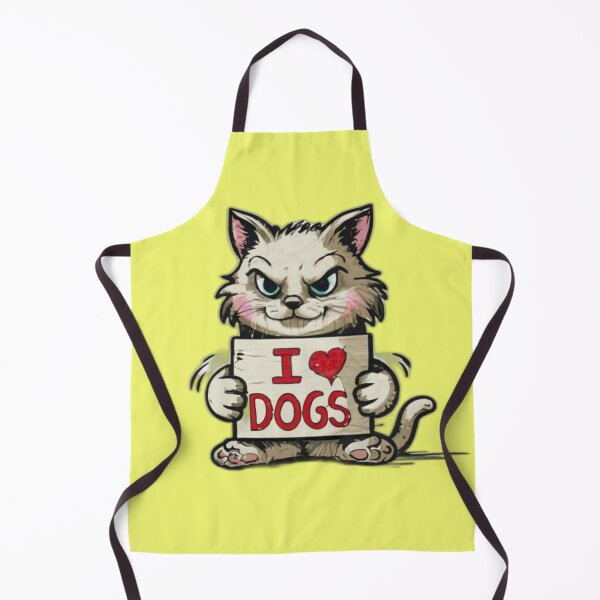 Item preview, Cat with text 'I love dogs' designed and sold by Tomasz Siennicki.
