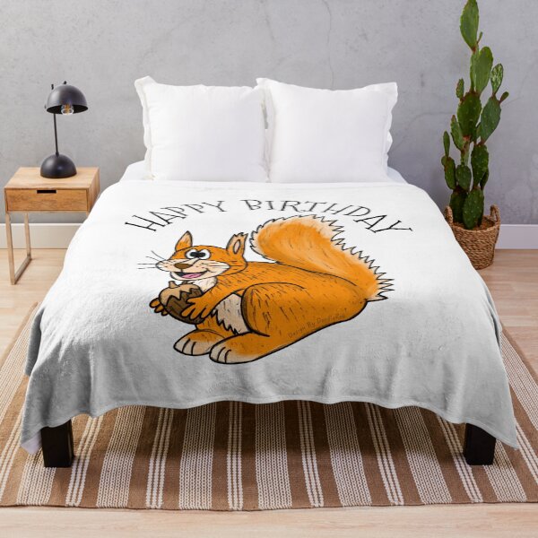Artikelvorschau, Eichhörnchen, alles Gute zum Geburtstag! Wildtiere, Tierliebhaber, Naturfreunde entworfen und verkauft von doodlerob.
