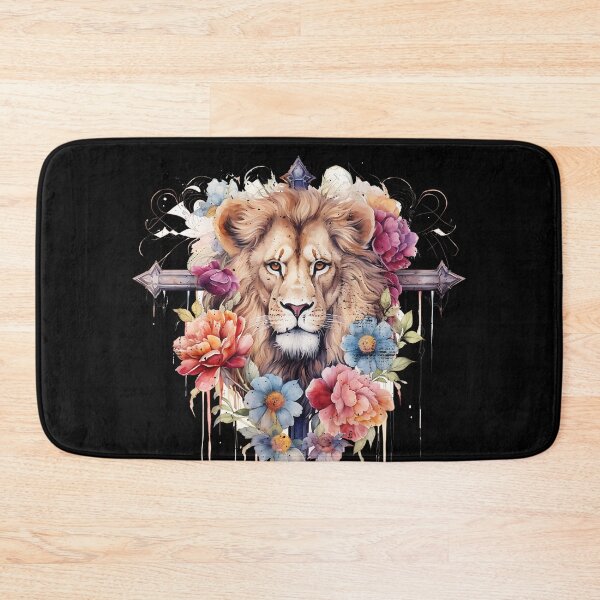 Item preview, Lion Of Judah Lion Cross Christian Faith Jesus Hebrew Lion  designed and sold by smartrocket.