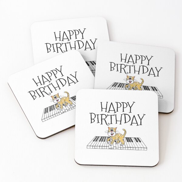 Item preview, Piano Cat Pianist Birthday Music Teacher Musician designed and sold by doodlerob.