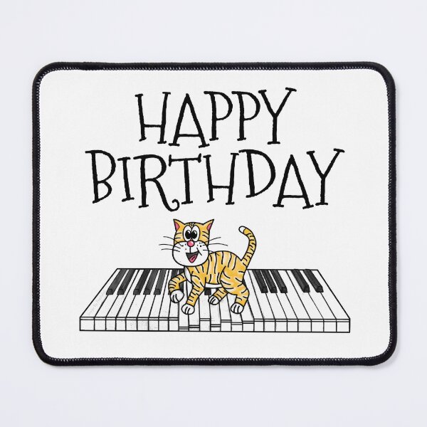 Item preview, Piano Cat Pianist Birthday Music Teacher Musician designed and sold by doodlerob.