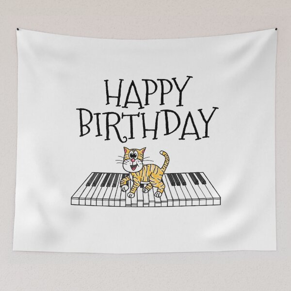 Item preview, Piano Cat Pianist Birthday Music Teacher Musician designed and sold by doodlerob.