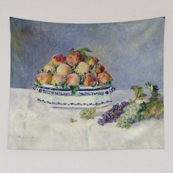 Item preview, Still Life with Peaches and Grapes designed and sold by tomorrowsart.