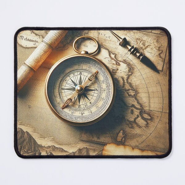 Item preview, Time travel of discovery - compass and cartography of the Old Age designed and sold by pod24.