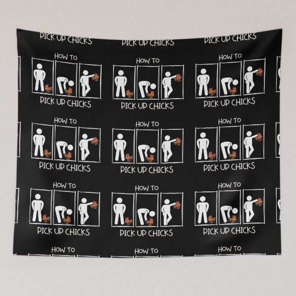 Item preview, How To Pick Up Chicks Funny Quote designed and sold by wejollydigitals.