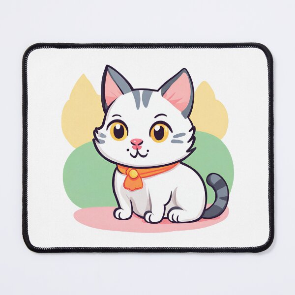 Item preview, Cute cat with colorful background, kawaii cat designed and sold by PurpleWay.