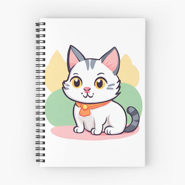 Item preview, Cute cat with colorful background, kawaii cat designed and sold by PurpleWay.
