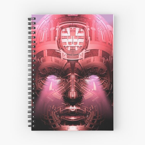 Aperçu de l'œuvre Android - Illustration 3D de robot fantastique - Version rouge créée et vendue par KairoDesign.